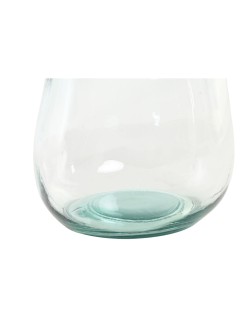 Vaso Home ESPRIT Trasparente Vetro riciclato 22 x 22 x 51 cm