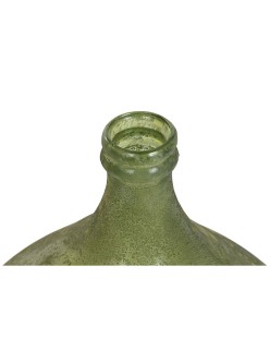 Jarrón Home ESPRIT Verde Cristal reciclado Acabado envejecido 40 x 40 x 56 cm