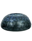 Jarrón Home ESPRIT Azul Cristal Moderno 33 x 33 x 14 cm