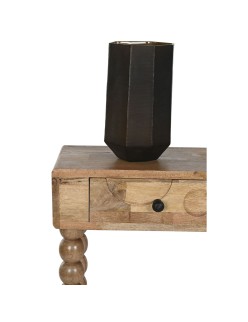 Vase Home ESPRIT Dunkelgrau Kristall Moderne 18 x 18 x 31 cm