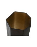 Jarrón Home ESPRIT Gris oscuro Cristal Moderno 18 x 18 x 31 cm