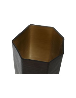 Jarrón Home ESPRIT Gris oscuro Cristal Moderno 18 x 18 x 31 cm