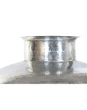 Vaso Home ESPRIT Nero Argentato Alluminio Ferro 75 x 75 x 90 cm