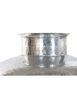 Vaso Home ESPRIT Nero Argentato Alluminio Ferro 75 x 75 x 90 cm