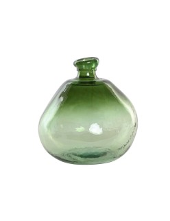 Jarrón Home ESPRIT Verde Cristal reciclado 31 x 31 x 32 cm