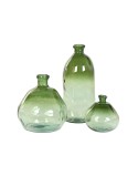 Jarrón Home ESPRIT Verde Cristal reciclado 31 x 31 x 32 cm