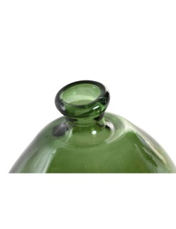 Jarrón Home ESPRIT Verde Cristal reciclado 31 x 31 x 32 cm