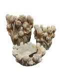 Vase Home ESPRIT Grau Zement Tulpe 29 x 27 x 32 cm