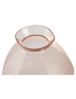 Jarrón Home ESPRIT Rosa Cristal Moderno 28 x 28 x 27 cm