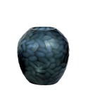 Jarrón Home ESPRIT Azul Cristal Moderno 29 x 29 x 30 cm