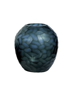 Jarrón Home ESPRIT Azul Cristal Moderno 29 x 29 x 30 cm