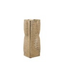 Vase Home ESPRIT Doré Aluminium Abstrait Moderne 17 x 15 x 33 cm