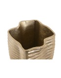 Jarrón Home ESPRIT Dorado Aluminio Abstracto Moderno 17 x 15 x 33 cm