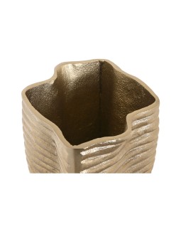 Vase Home ESPRIT Doré Aluminium Abstrait Moderne 17 x 15 x 33 cm