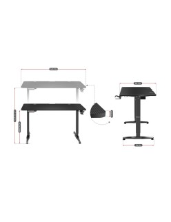 Schreibtisch Huzaro HZ-Hero 8.5 Schwarz 140 x 60 cm