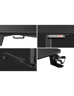 Schreibtisch Huzaro HZ-Hero 8.5 Schwarz 140 x 60 cm