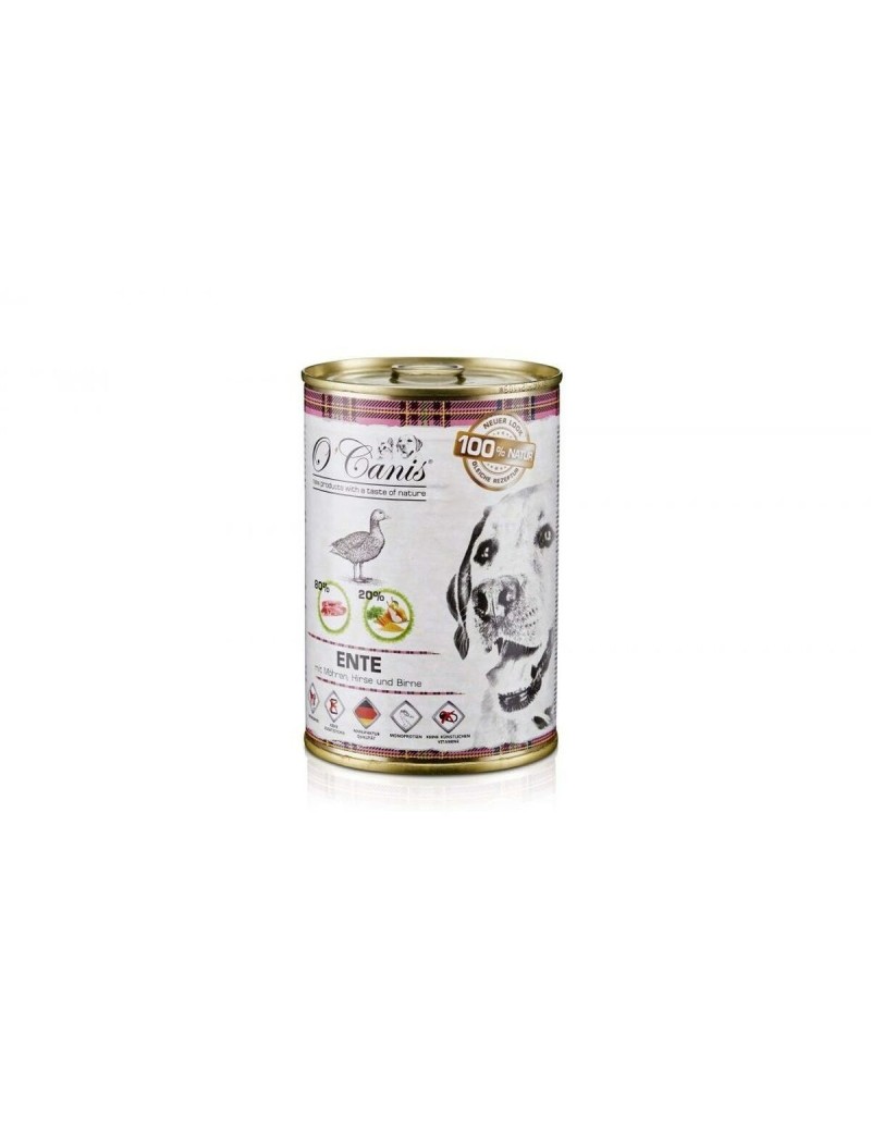 Comida húmeda O'canis                                 Pato Pera Zanahoria 400 g
