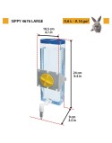 Comedouro para animais de estimação Ferplast Sippy 4676 Aço inoxidável 600 ml Transparente Roedores