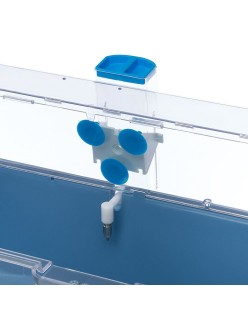 Comedouro para animais de estimação Ferplast Sippy 4676 Aço inoxidável 600 ml Transparente Roedores
