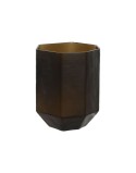Jarrón Home ESPRIT Gris oscuro Cristal Moderno 18 x 18 x 22 cm