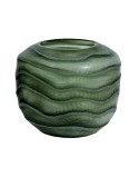 Jarrón Home ESPRIT Verde Cristal Moderno 20 x 20 x 18 cm