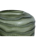 Jarrón Home ESPRIT Verde Cristal Moderno 20 x 20 x 18 cm