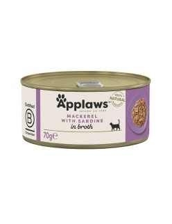 Comida para gato Applaws Mackerel with sardine in broth Pescado 70 g