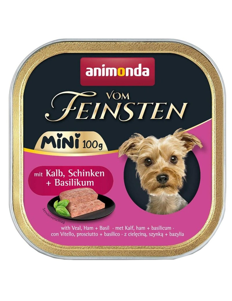 Comida húmeda Animonda Vom Feinsten Adult Mini Veal, ham and basil Ternera 100 g