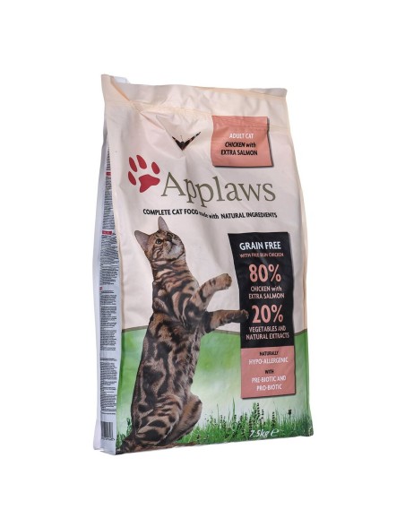 Comida para gato Applaws Chicken with salmon Adulto Pollo Salmón Pescado 7,5 kg