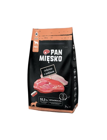 Pienso PAN MIĘSKO Ternera 3 Kg