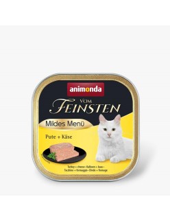 Comida para gato Animonda Vom Feinsten Adult Mildes Menu Turkey with cheese 100 g