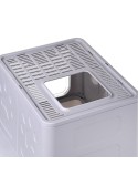 Arenero para Gatos Diamentiq Yoko Blanco Gris Plástico