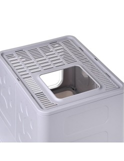 Arenero para Gatos Diamentiq Yoko Blanco Gris Plástico