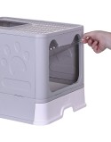 Arenero para Gatos Diamentiq Yoko Blanco Gris Plástico