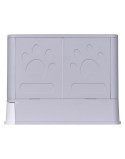 Lettiera per Gatti Diamentiq Yoko Bianco Grigio Plastica