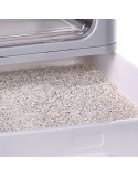 Arenero para Gatos Diamentiq Yoko Blanco Gris Plástico