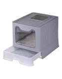 Arenero para Gatos Diamentiq Yoko Blanco Gris Plástico