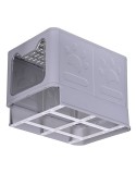 Arenero para Gatos Diamentiq Yoko Blanco Gris Plástico