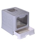 Arenero para Gatos Diamentiq Yoko Blanco Gris Plástico