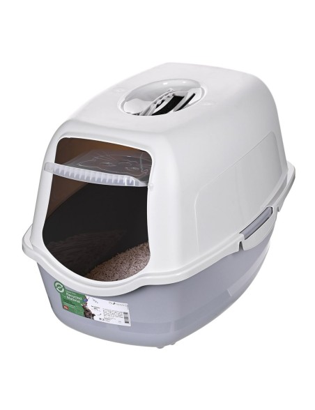 Arenero para Gatos Diamentiq 4004508810DIA Blanco Gris Plástico
