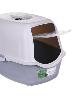 Arenero para Gatos Diamentiq 4004508810DIA Blanco Gris Plástico