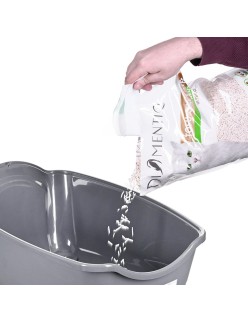 Arenero para Gatos Diamentiq 4004508810DIA Blanco Gris Plástico