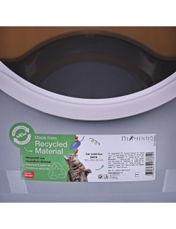 Arenero para Gatos Diamentiq 4004508810DIA Blanco Gris Plástico