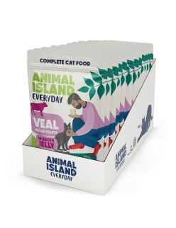 Comida para gato ANIMAL ISLAND Everyday Jelly Veal 12 x 85 g