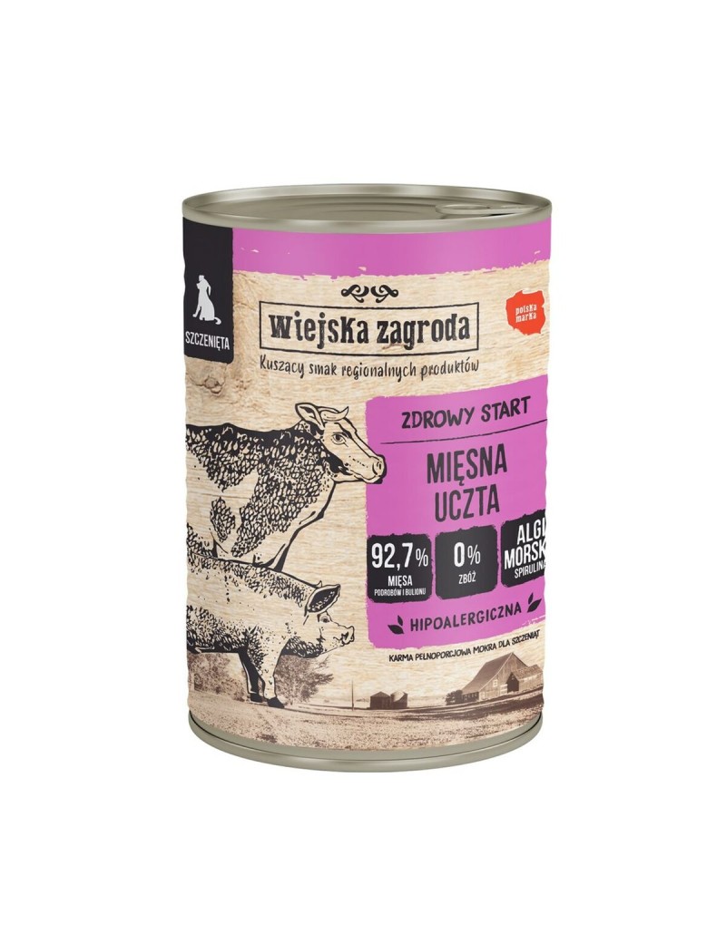 Comida húmeda WIEJSKA ZAGRODA Carne de vacuno 400 g