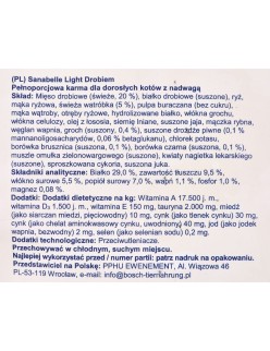 Comida para gato BOSCH Sanabelle Light Poultry Aves 10 kg