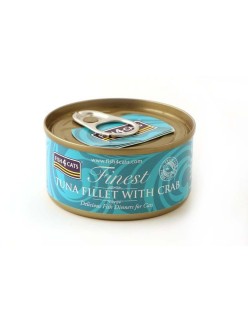Comida para gato FISH4DOGS FISH4CATS Tuna fillet with crab Pescado 70 g