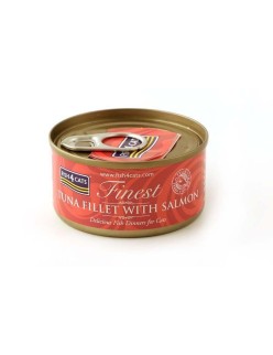 Comida para gato FISH4DOGS FISH4CATS Tuna fillet with salmon Pescado 70 g