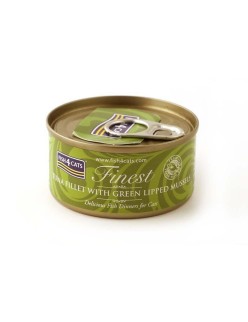 Comida para gato FISH4DOGS FISH4CATS Tuna fillet with green lipped mussel Pescado 70 g