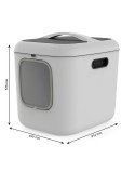 Katzentoilette Rotho Biala XL Weiß Kunststoff